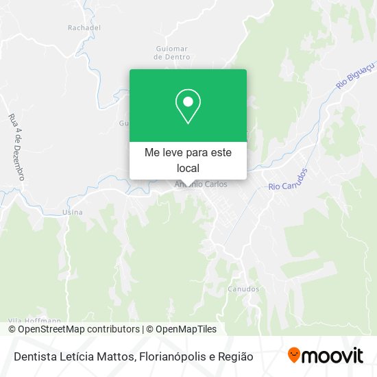 Dentista Letícia Mattos mapa
