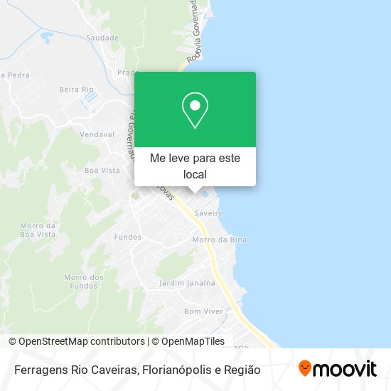 Ferragens Rio Caveiras mapa