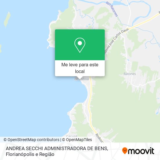 ANDREA SECCHI ADMINISTRADORA DE BENS mapa