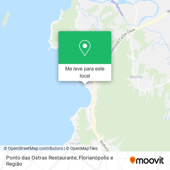 Ponto das Ostras Restaurante mapa