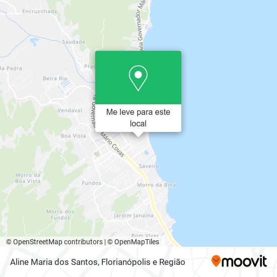 Aline Maria dos Santos mapa