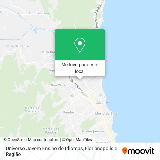 Universo Jovem Ensino de Idiomas mapa