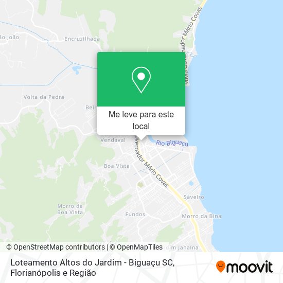 Loteamento Altos do Jardim - Biguaçu SC mapa