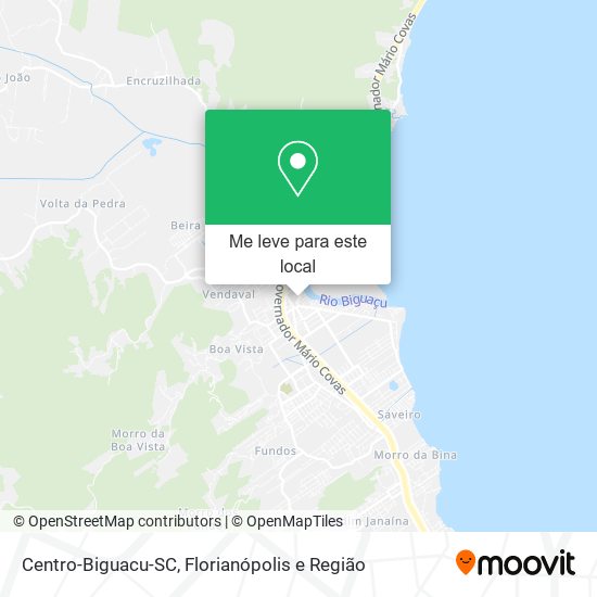 Centro-Biguacu-SC mapa