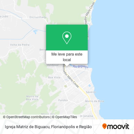 Igreja Matriz de Biguacu mapa