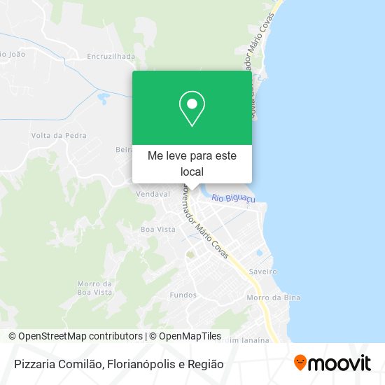 Pizzaria Comilão mapa