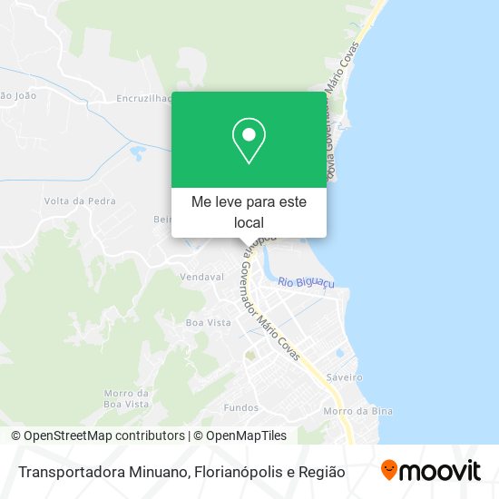 Transportadora Minuano mapa