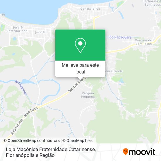 Loja Maçônica Fraternidade Catarinense mapa