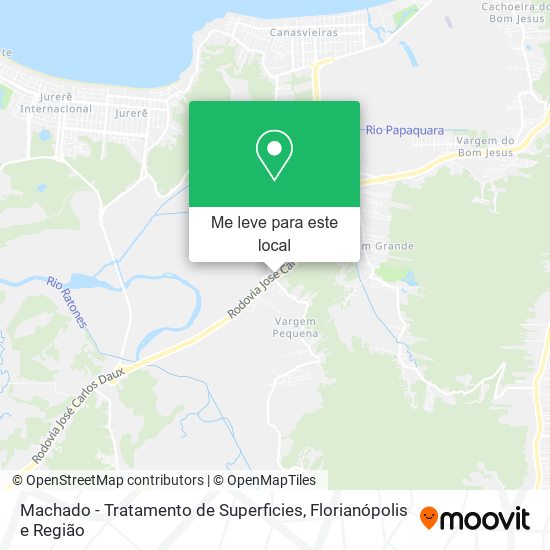 Machado - Tratamento de Superficies mapa