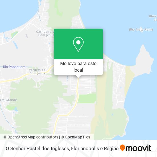O Senhor Pastel dos Ingleses mapa