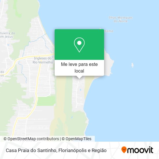 Casa Praia do Santinho mapa