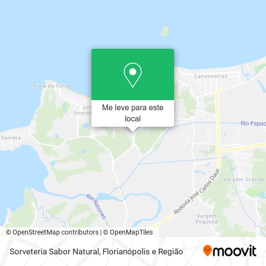 Sorveteria Sabor Natural mapa