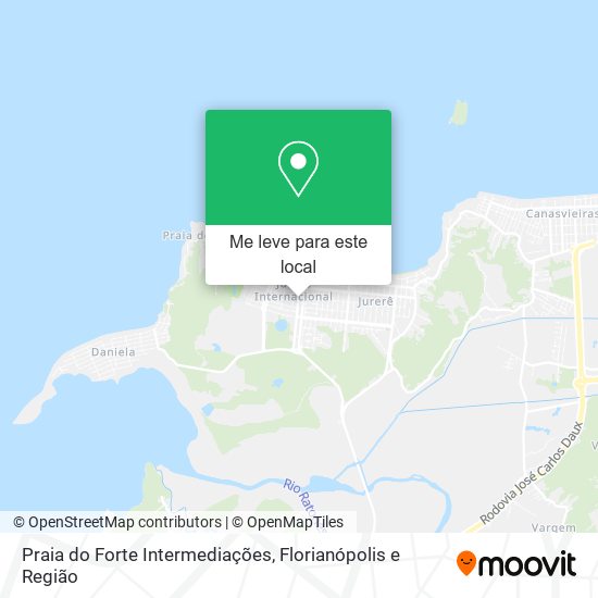 Praia do Forte Intermediações mapa