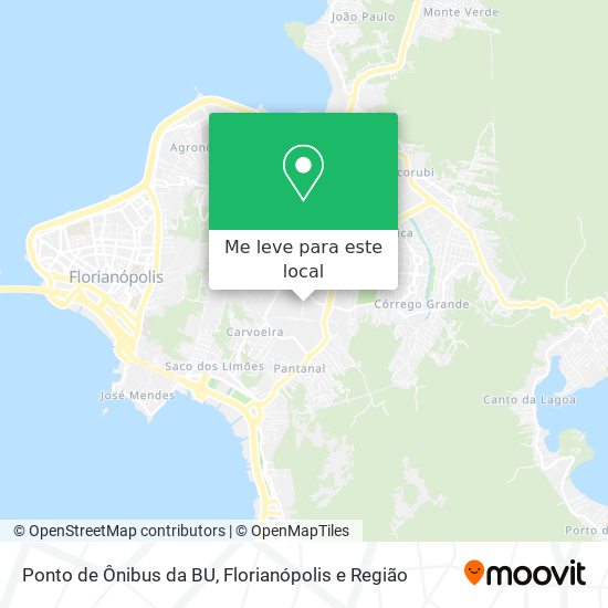 Ponto de Ônibus da BU mapa