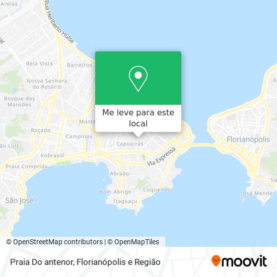 Praia Do antenor mapa