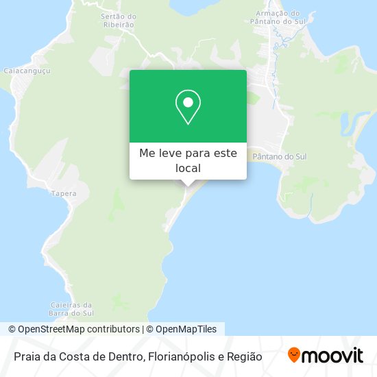 Praia da Costa de Dentro mapa