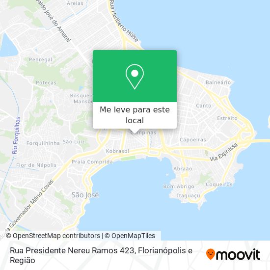 Rua Presidente Nereu Ramos 423 mapa