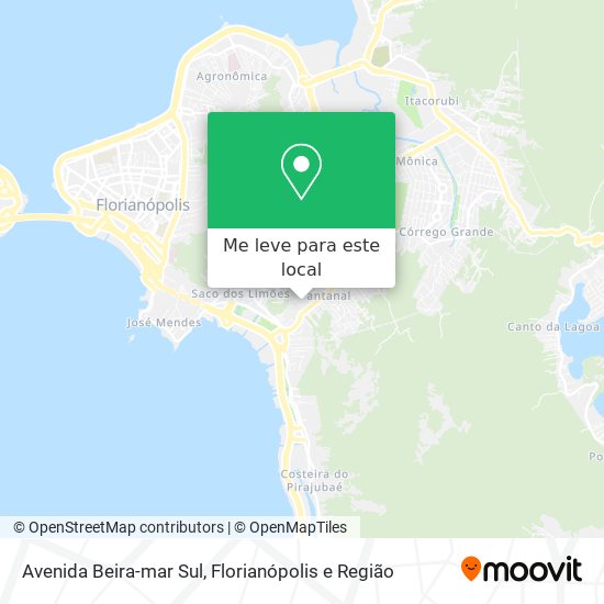 Avenida Beira-mar Sul mapa