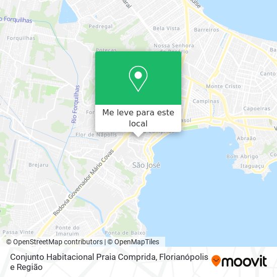 Conjunto Habitacional Praia Comprida mapa