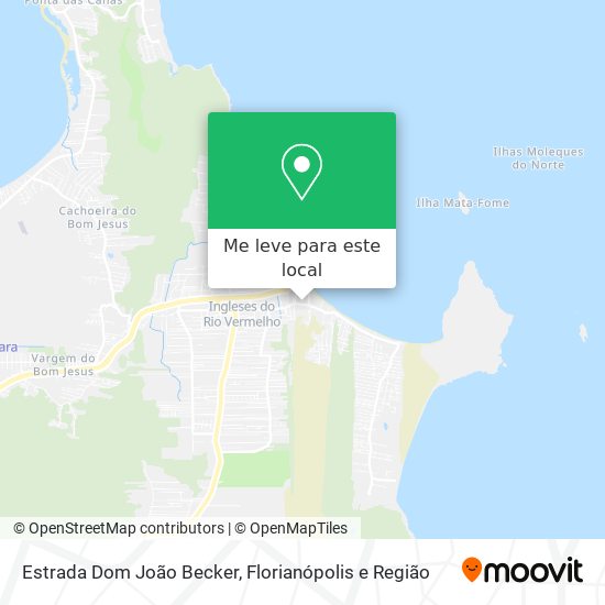 Estrada Dom João Becker mapa