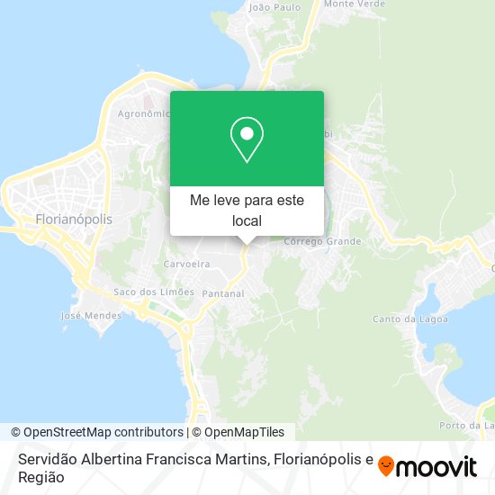Servidão Albertina Francisca Martins mapa