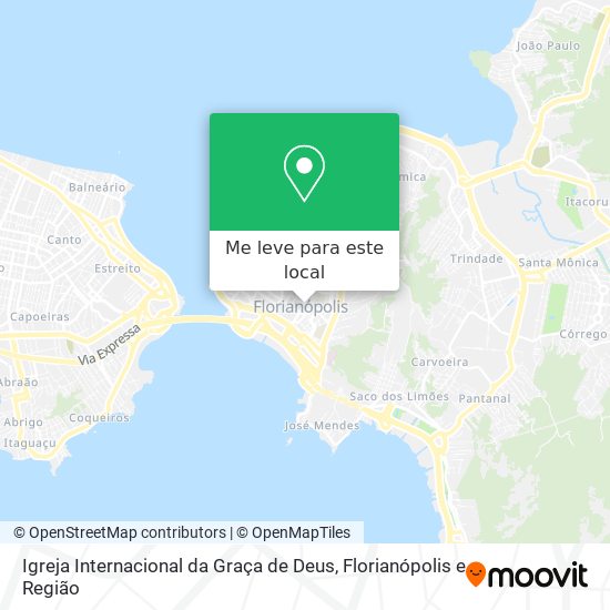 Igreja Internacional da Graça de Deus mapa