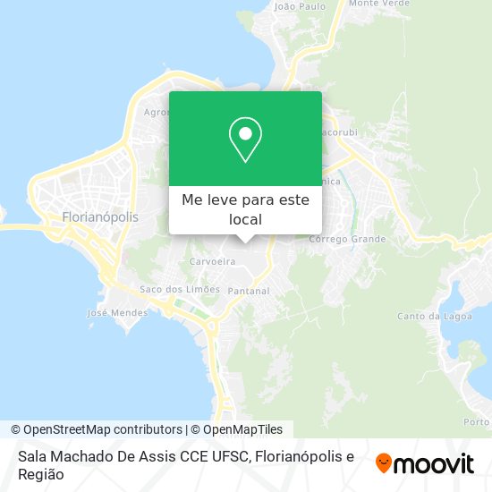 Sala Machado De Assis CCE UFSC mapa