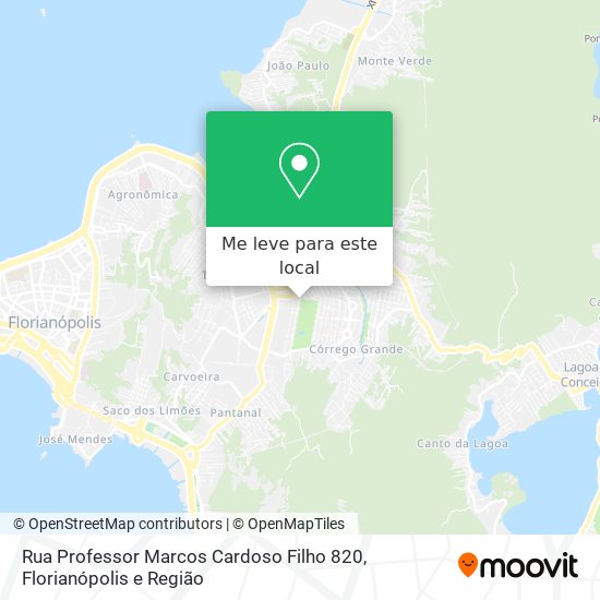 Rua Professor Marcos Cardoso Filho 820 mapa