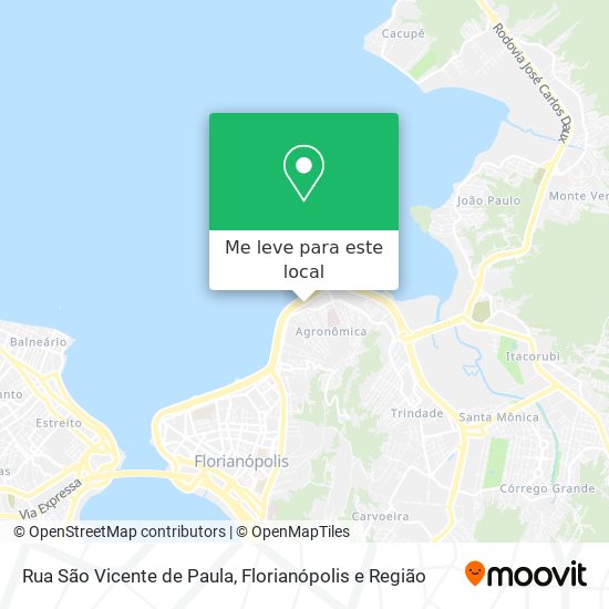 Rua São Vicente de Paula mapa