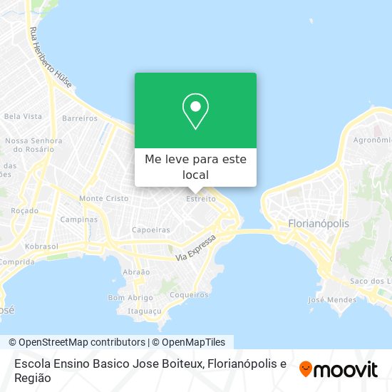 Escola Ensino Basico Jose Boiteux mapa