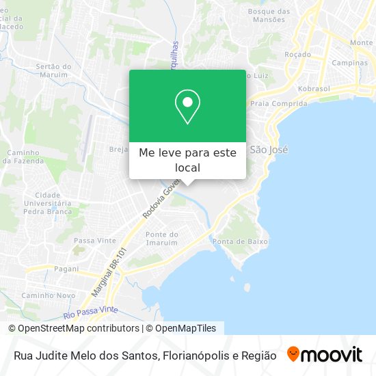 Rua Judite Melo dos Santos mapa