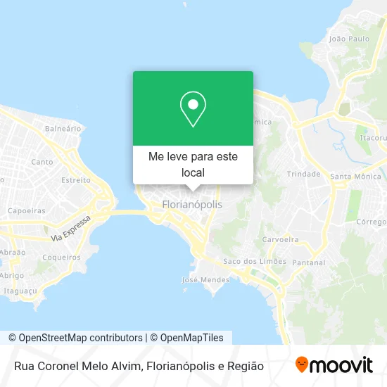 Rua Coronel Melo Alvim mapa