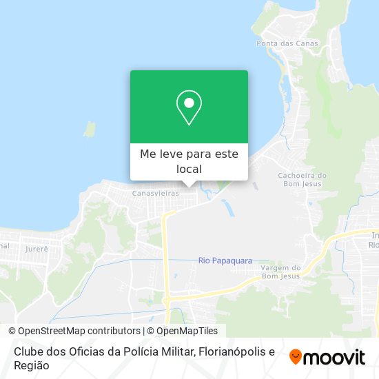 Clube dos Oficias da Polícia Militar mapa