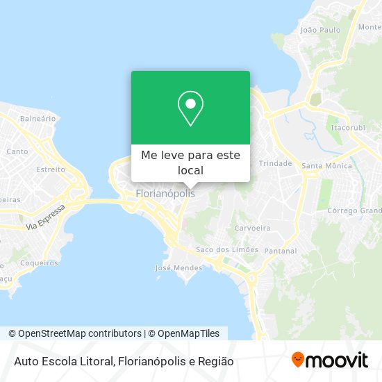 Auto Escola Litoral mapa