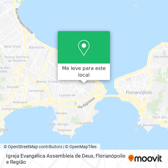 Igreja Evangélica Assembleia de Deus mapa