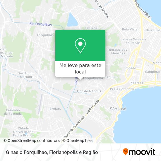Ginasio Forquilhao mapa