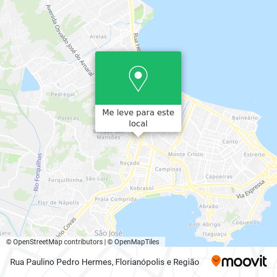 Rua Paulino Pedro Hermes mapa