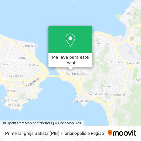 Primeira Igreja Batista (PIB) mapa