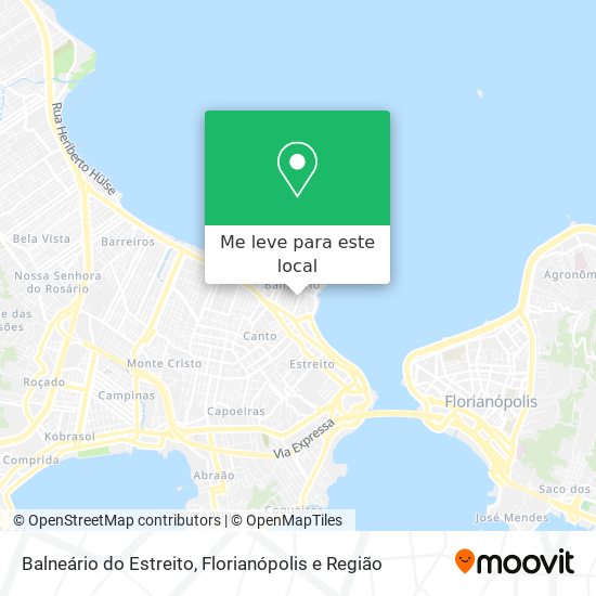 Balneário do Estreito mapa