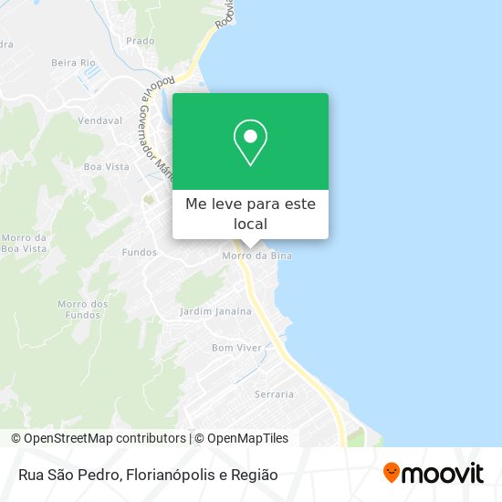 Rua São Pedro mapa