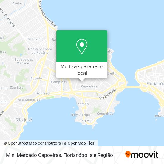 Mini Mercado Capoeiras mapa