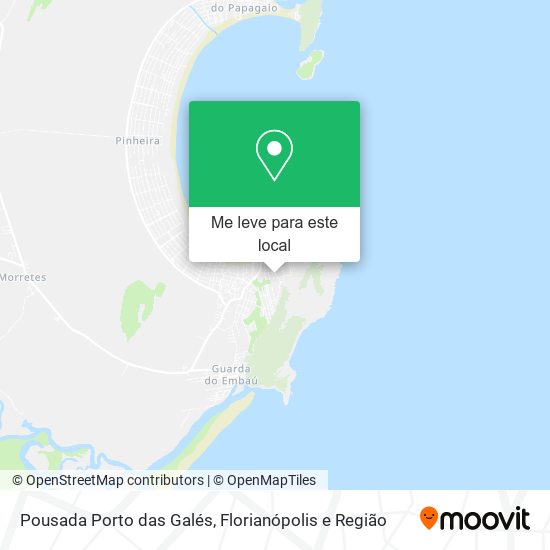 Pousada Porto das Galés mapa