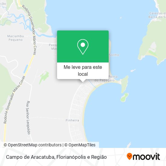 Campo de Aracatuba mapa