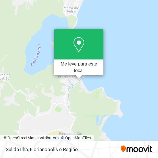 Sul da Ilha mapa