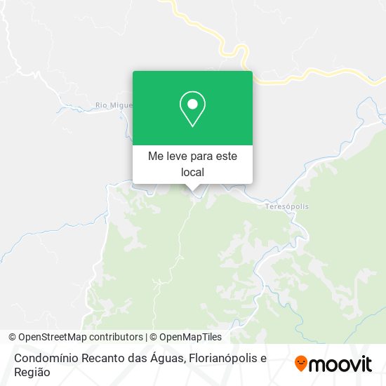 Condomínio Recanto das Águas mapa