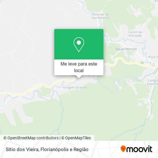 Sítio dos Vieira mapa