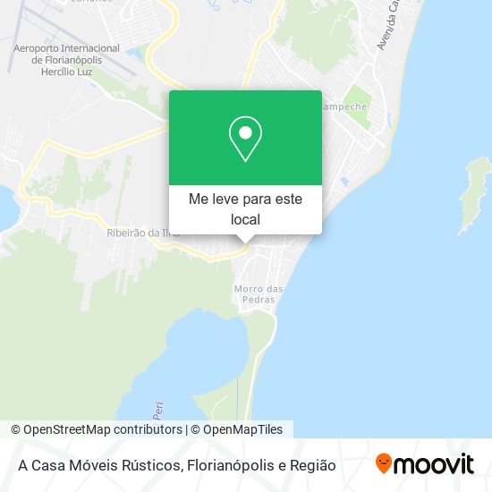 A Casa Móveis Rústicos mapa