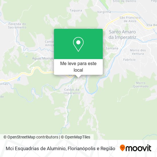 Mci Esquadrias de Alumínio mapa