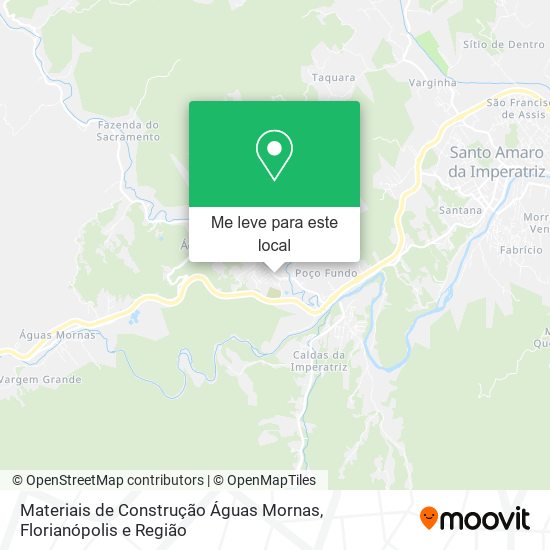 Materiais de Construção Águas Mornas mapa
