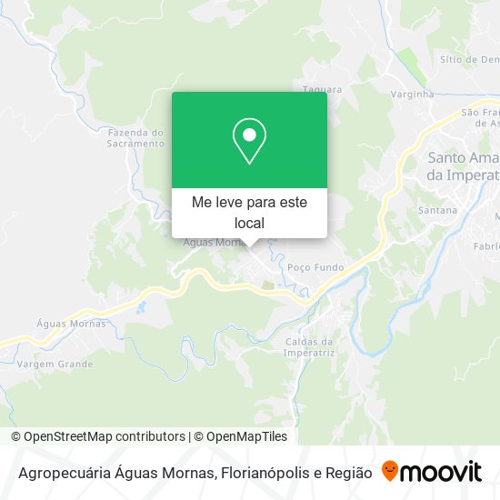 Agropecuária Águas Mornas mapa